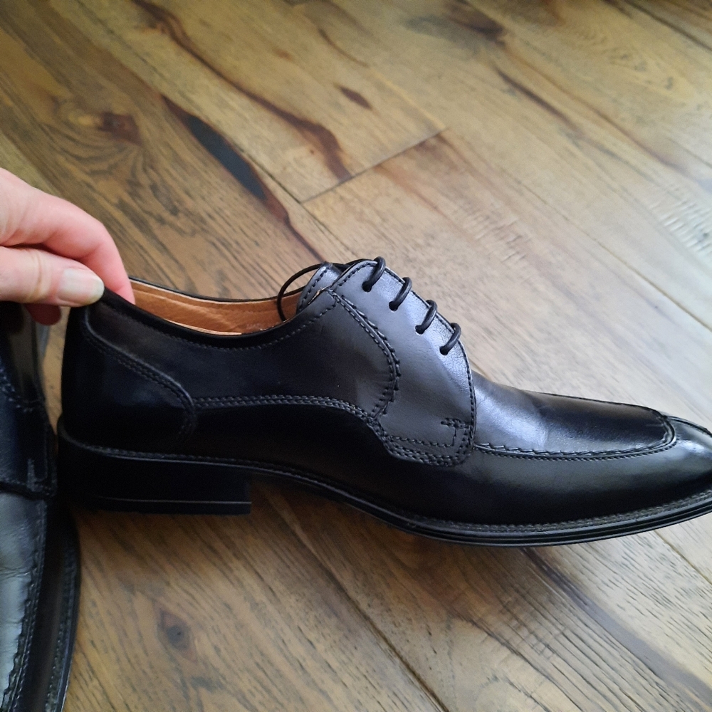 Tuscan Lace Up Leather Dress Shoes - Picture 4 of 13